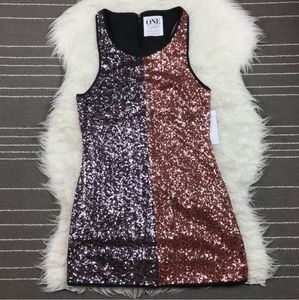 One Teaspoon Sequin Bodycon Tank Dress S NWOT